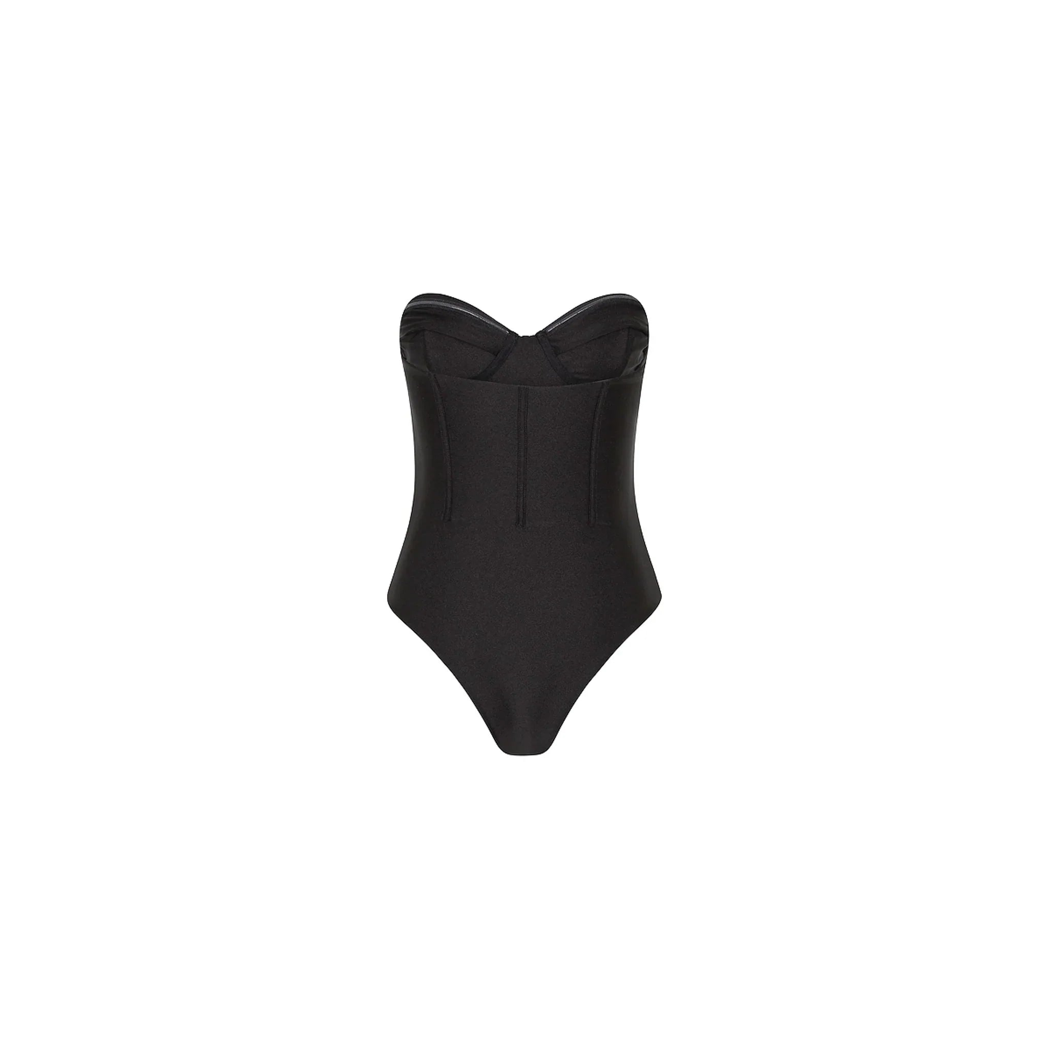 Contour Strapless Cheeky One Piece - Twilight Black
