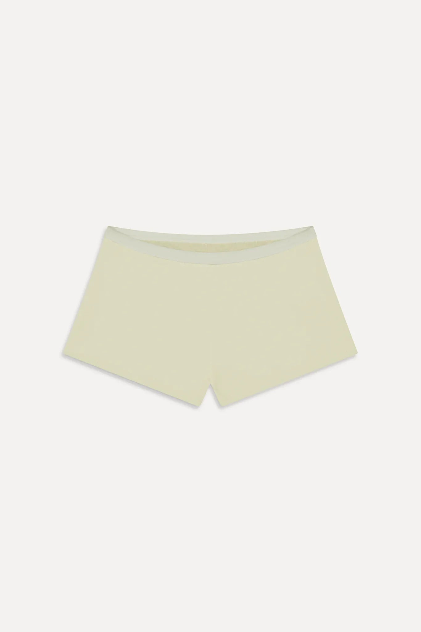 Caster Terry Cheeky Boy Shorts - Lemon