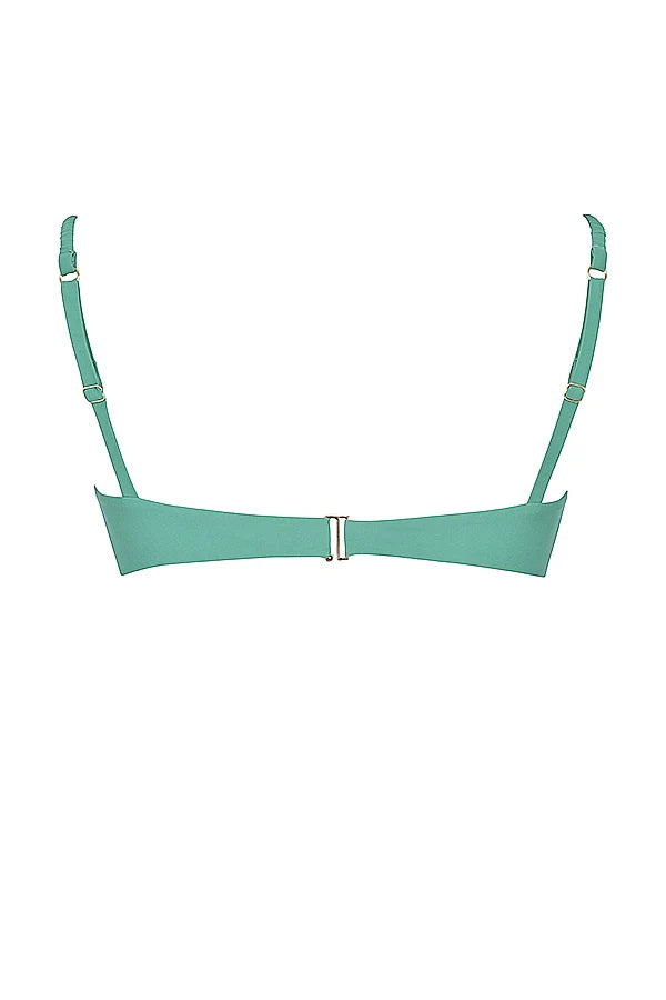 eucalyptus ruched bikini top