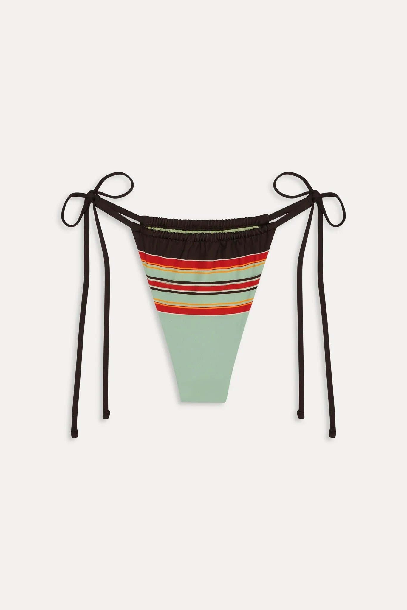 Tia Striped Skimpy Bikini Bottom - Desert Dusk