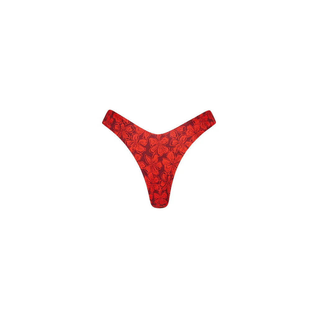 Y Cheeky Bikini Bottom - Sassy Sangria