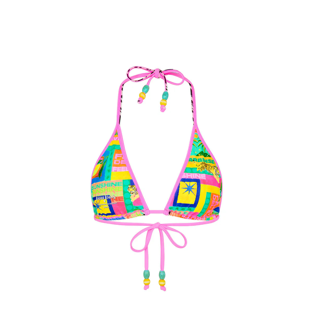 Double Bind Triangle Bikini Top - Sun Honey