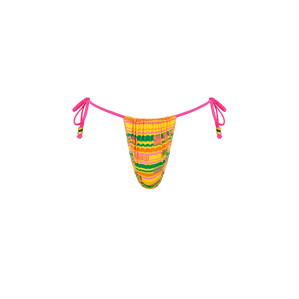 Gathered Tie Side Bikini Bottom - Sunshine Lover