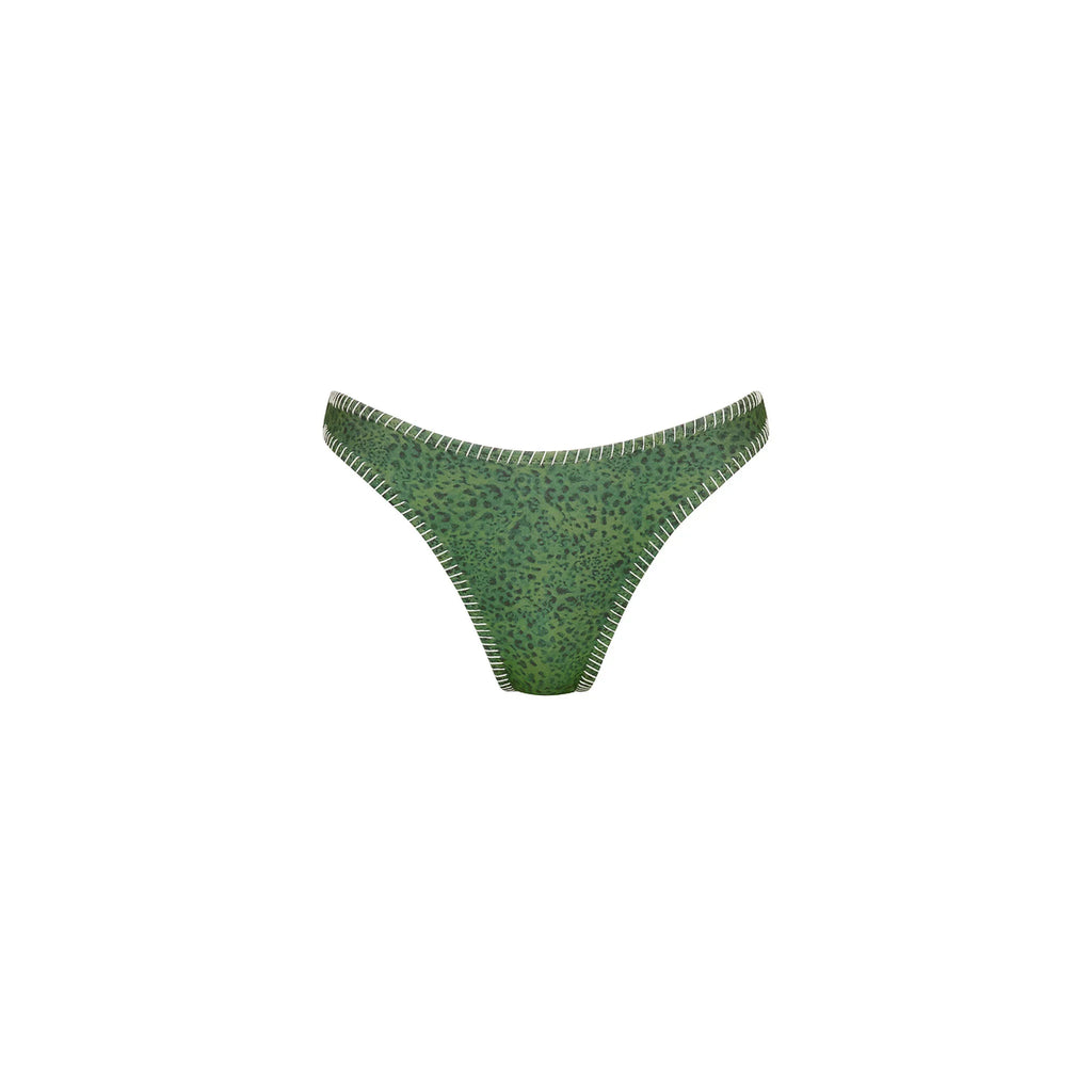 Lace Stitch High Leg Vintage Bikini Bottom - Wild Wonder
