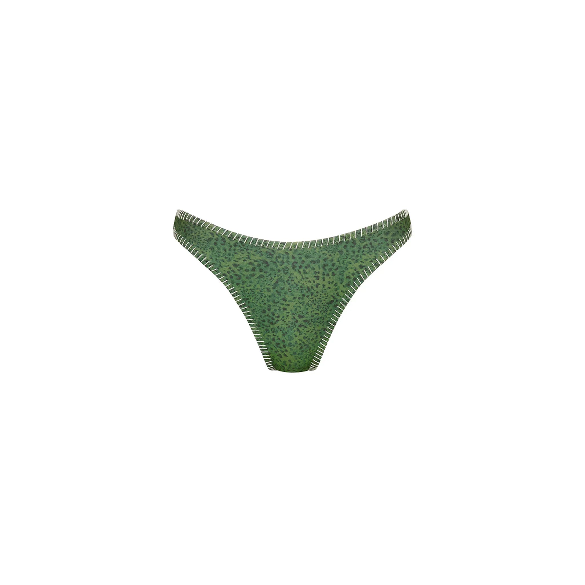 Lace Stitch High Leg Vintage Bikini Bottom - Wild Wonder