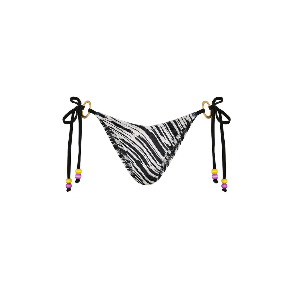 Ring Cheeky Tie Bikini Bottom - Wild Honey
