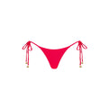 Braided Thong Tie Side Bikini Bottom - Cherry Crush