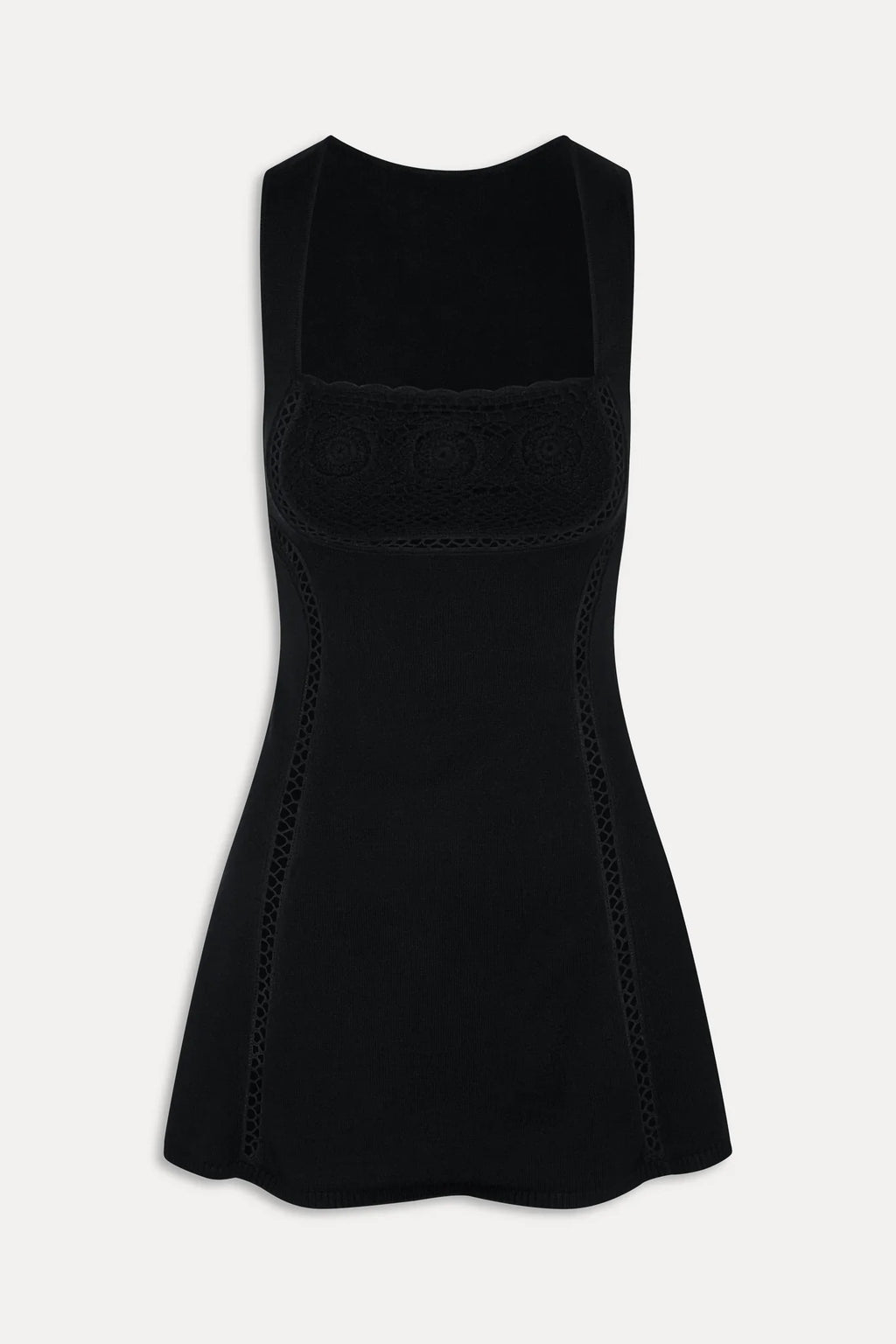 Ellie Knit Mini Dress - Black