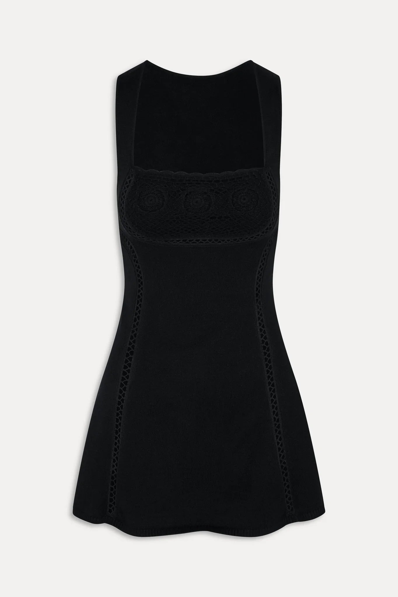 Ellie Knit Mini Dress - Black