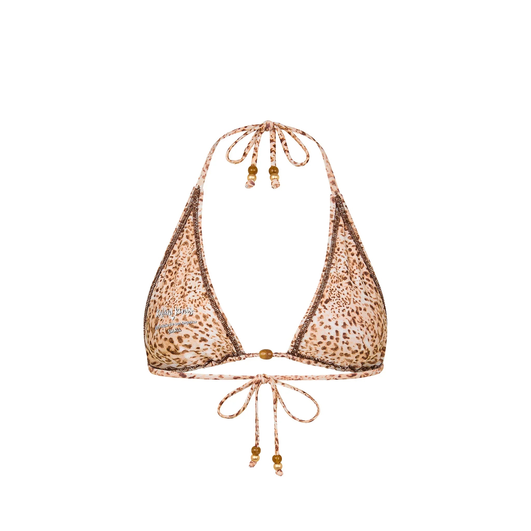 Classic Tie Halter Bikini Top - Wild Skies