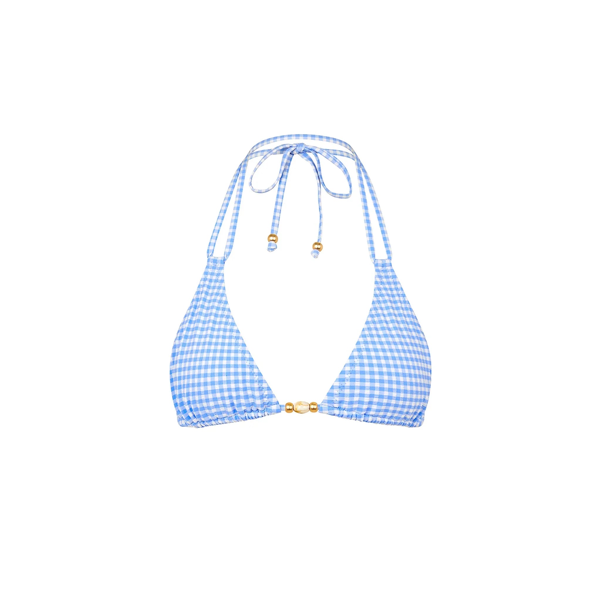 Simple Strap Halter Bikini Top - Skinny Dip