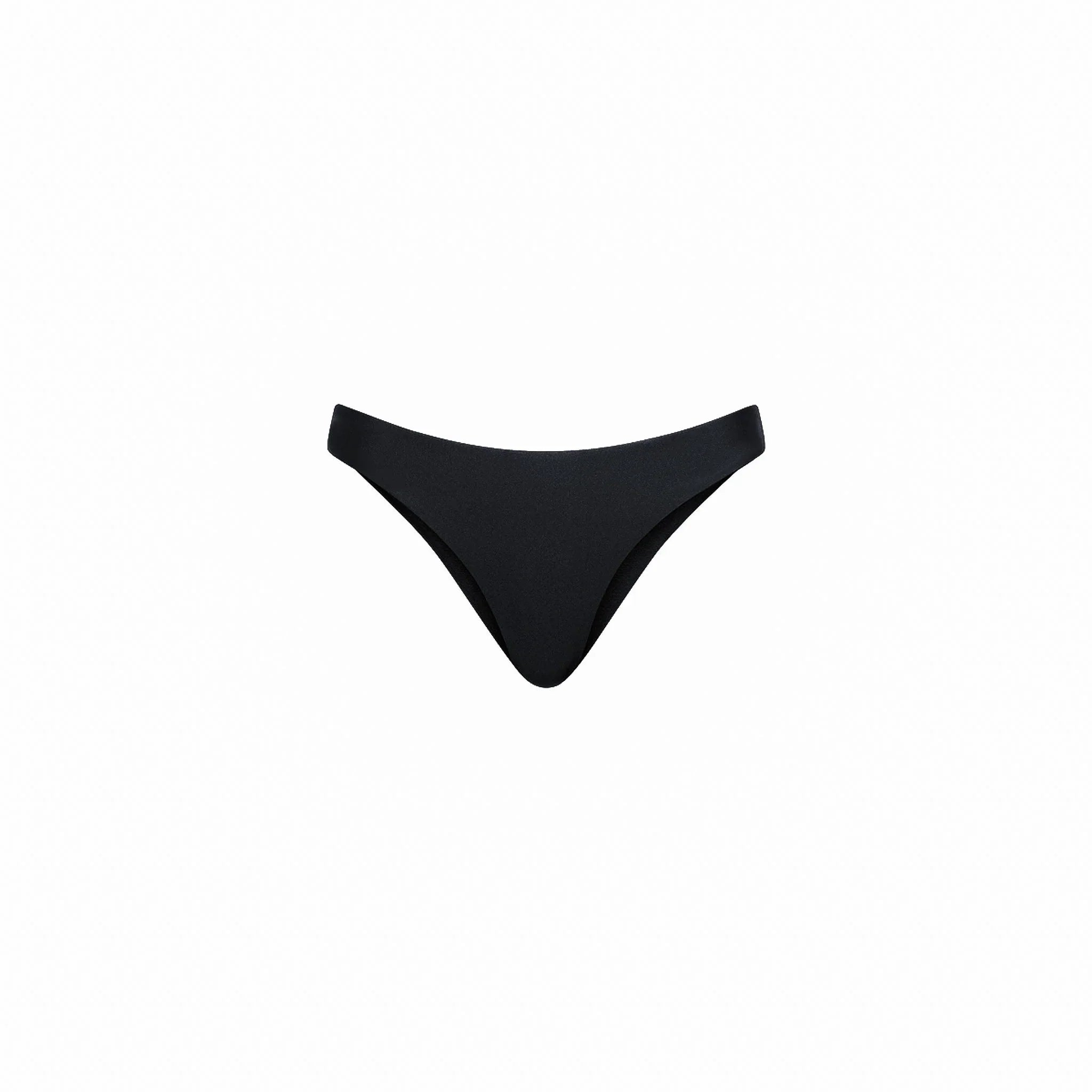 Minimal Full Coverage Bikini Bottom - Twilight Black