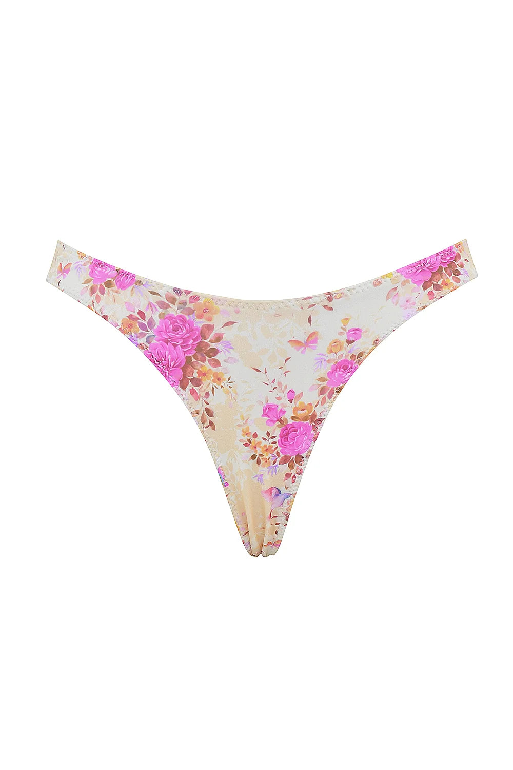 floral print high leg bikini bottom