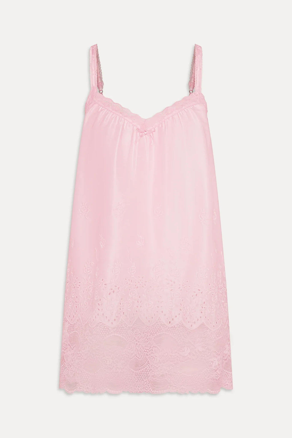 First Crush Satin Babydoll Dress - Pillow Talk Pink