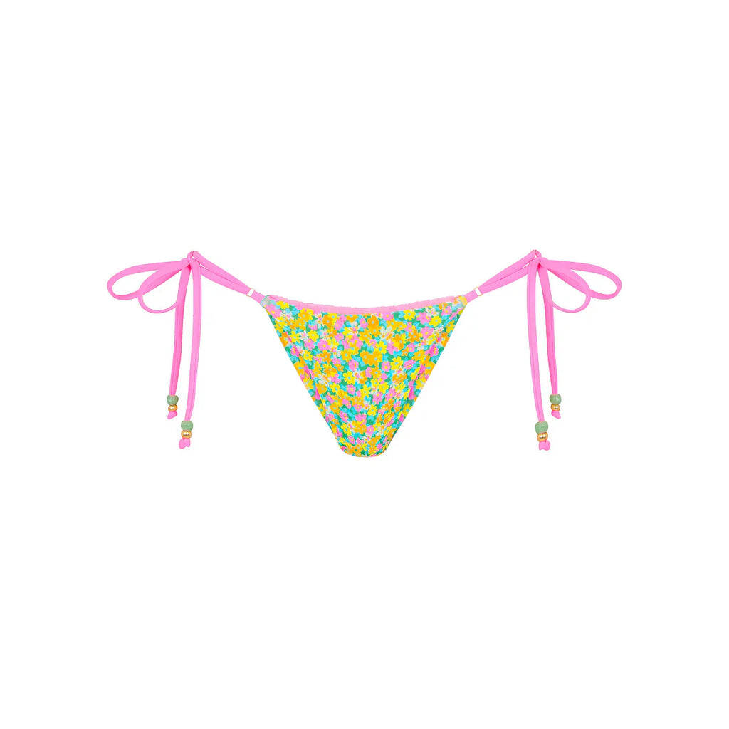 Decorative Thong Tie Side Bikini Bottom - Hula Honey
