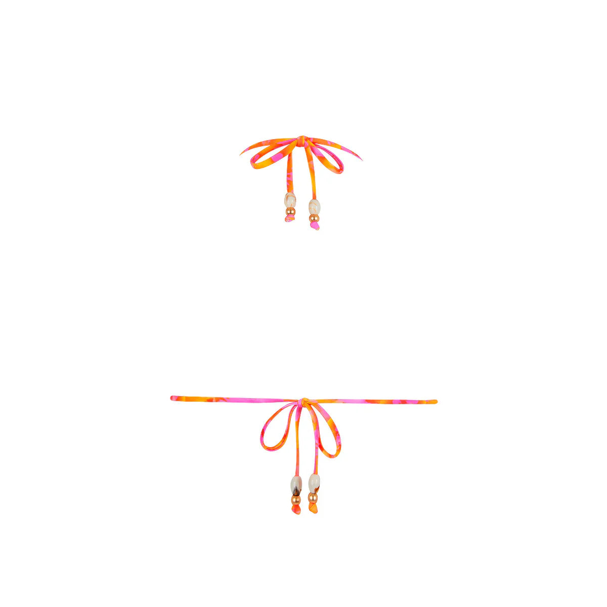 Classic Tie Halter Bikini Top - Honey Baby