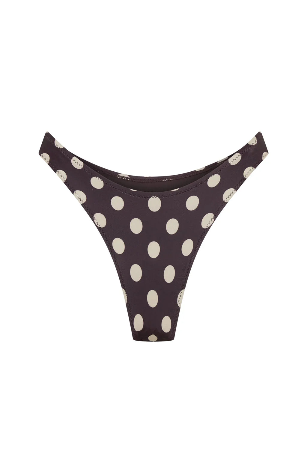 Washed Up Cheeky Bottoms Choc/Cream Polka Dot