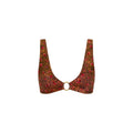 Ring Contour Crop Bikini Top - Wild Rose