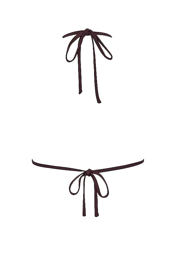 cacao triangle bikini top