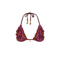 Lettuce Edge Bralette Bikini Top - Whiskey Waves