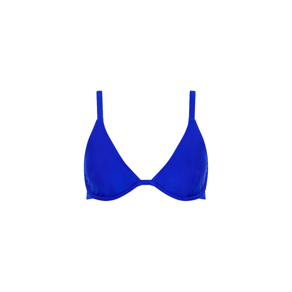 Underwire Triangle D+ Cup Bikini Top - Blue Lagoon
