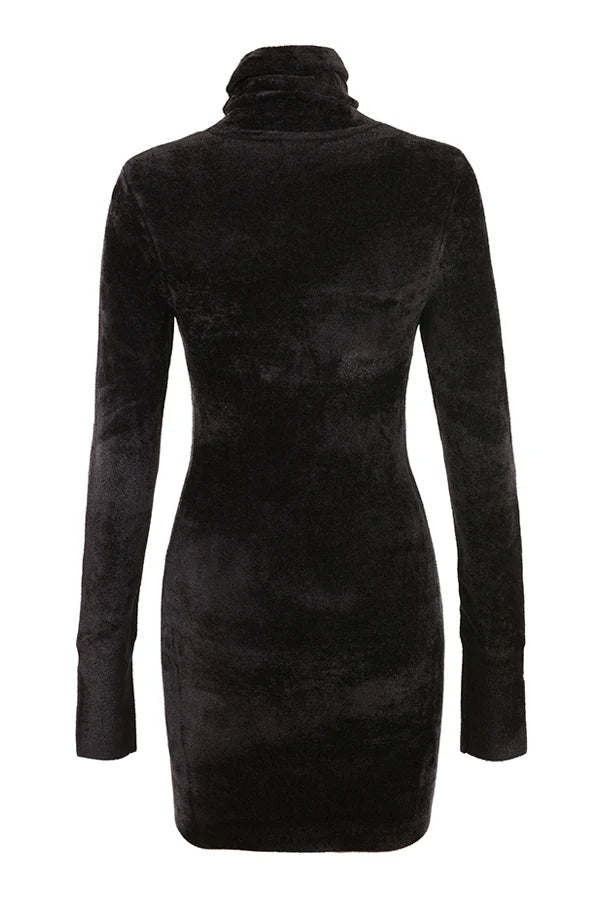 charcoal chenille mini dress - sale
