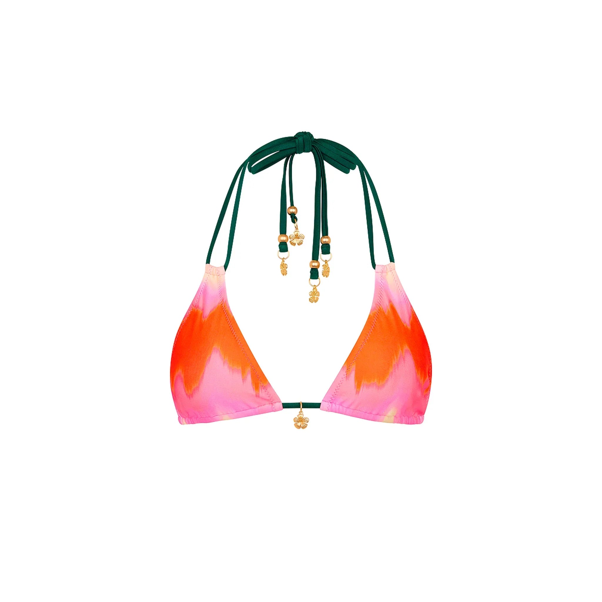 Halter Bralette Bikini Top - Strawberry Vanilla