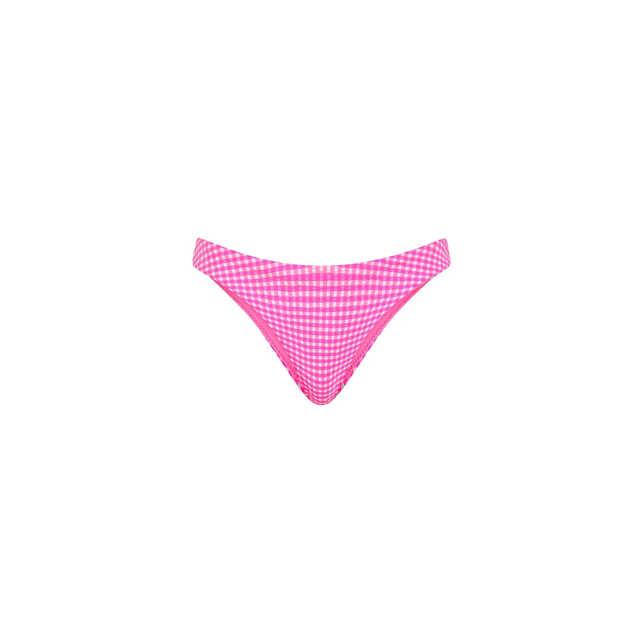 Minimal Full Coverage Bikini Bottom - Pink Diva