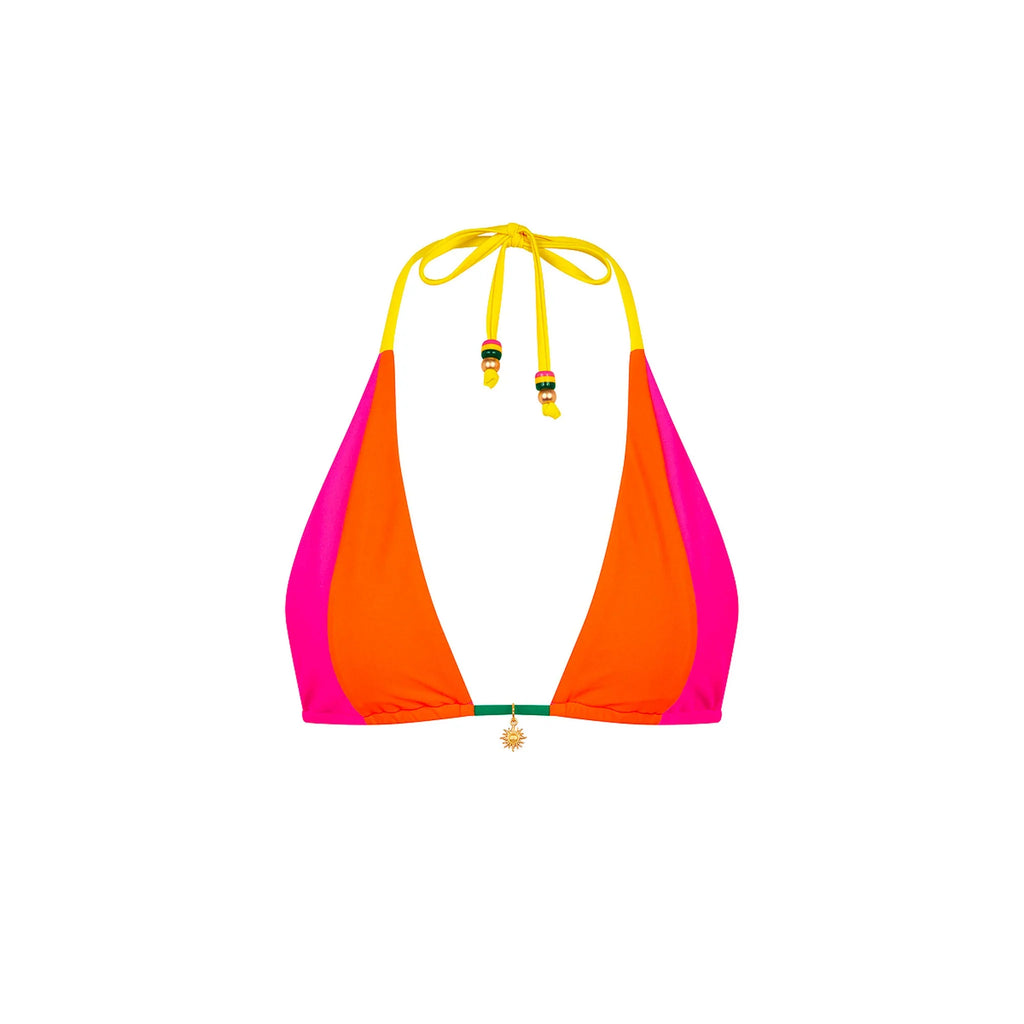 Splice Triangle Bikini Top - Passionfruit Punch