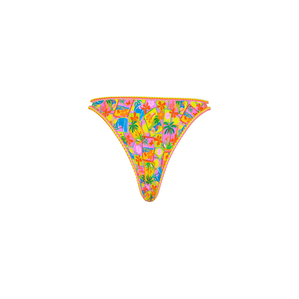 Twin Strap Cheeky Bikini Bottom - Sunshine Snaps
