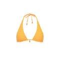 Classic Tie Halter Bikini Top - Orange Cream
