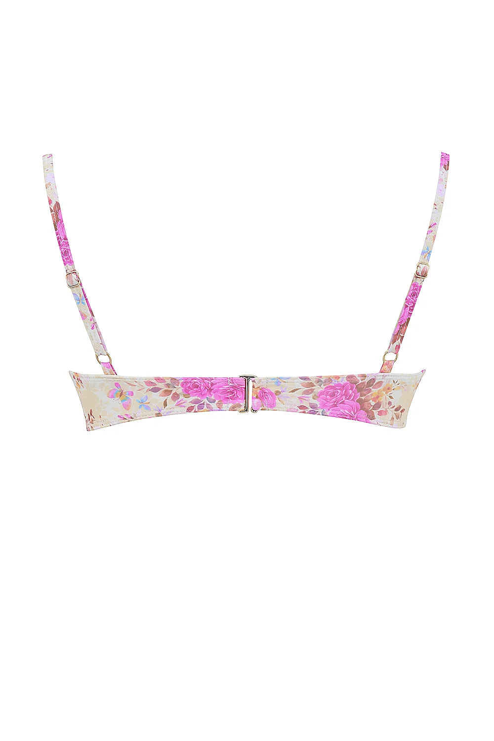 floral print underwired bikini top