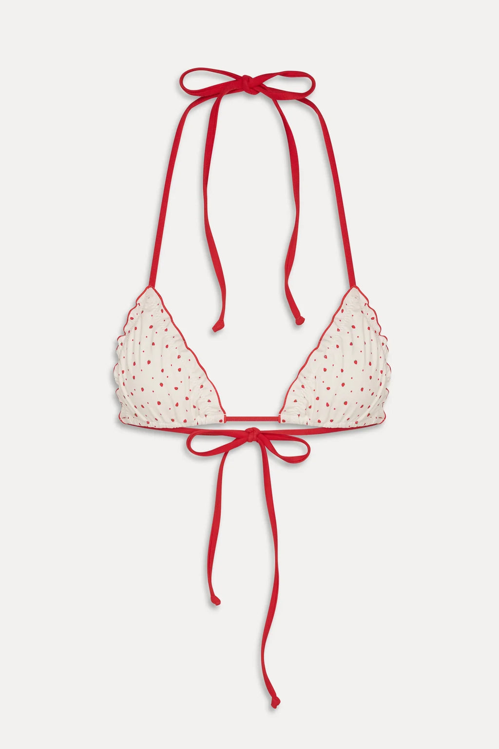 Tidal Skimpy Halter Bikini Top - Tiny Berry