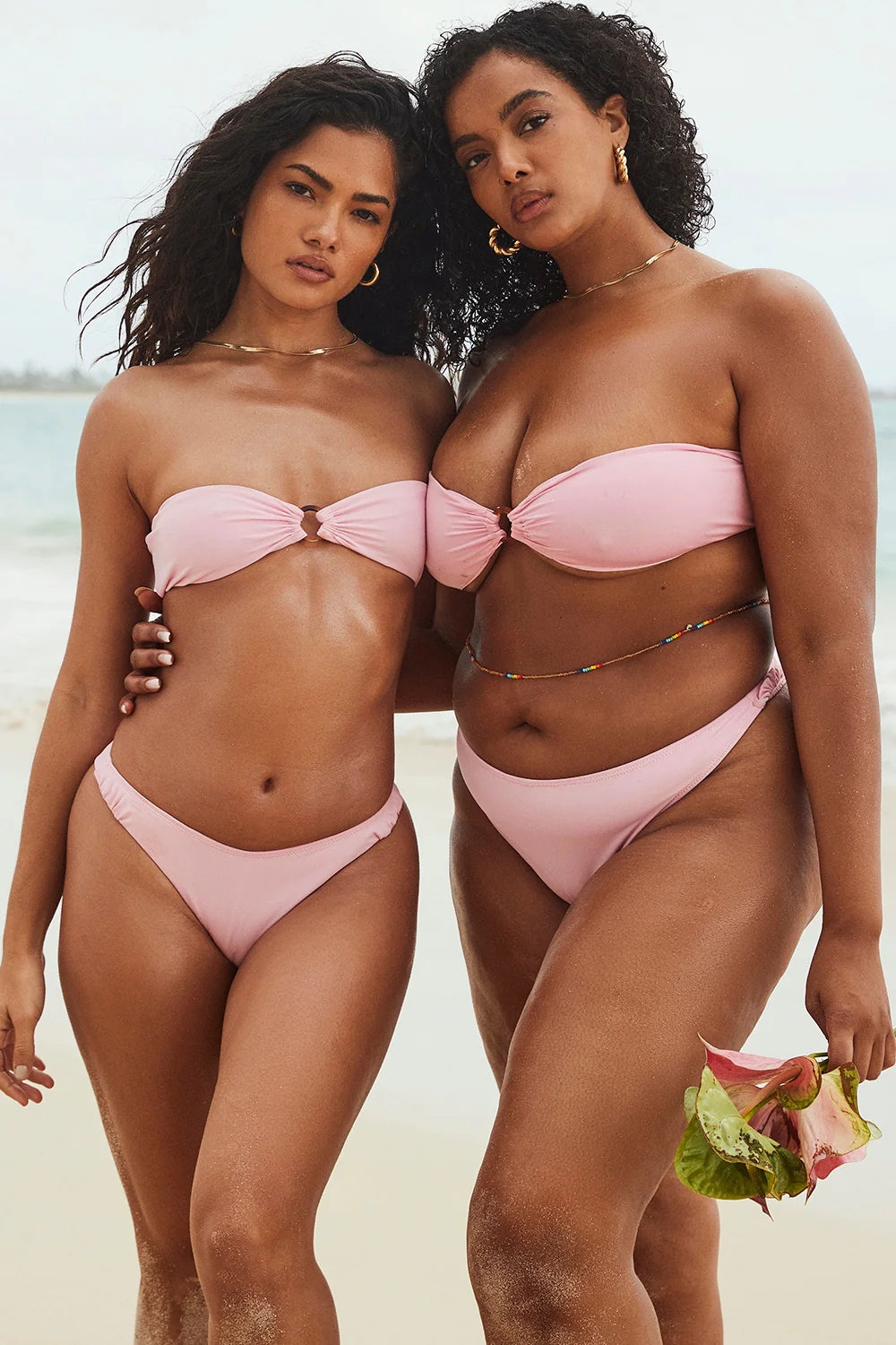 blossom bandeau bikini top