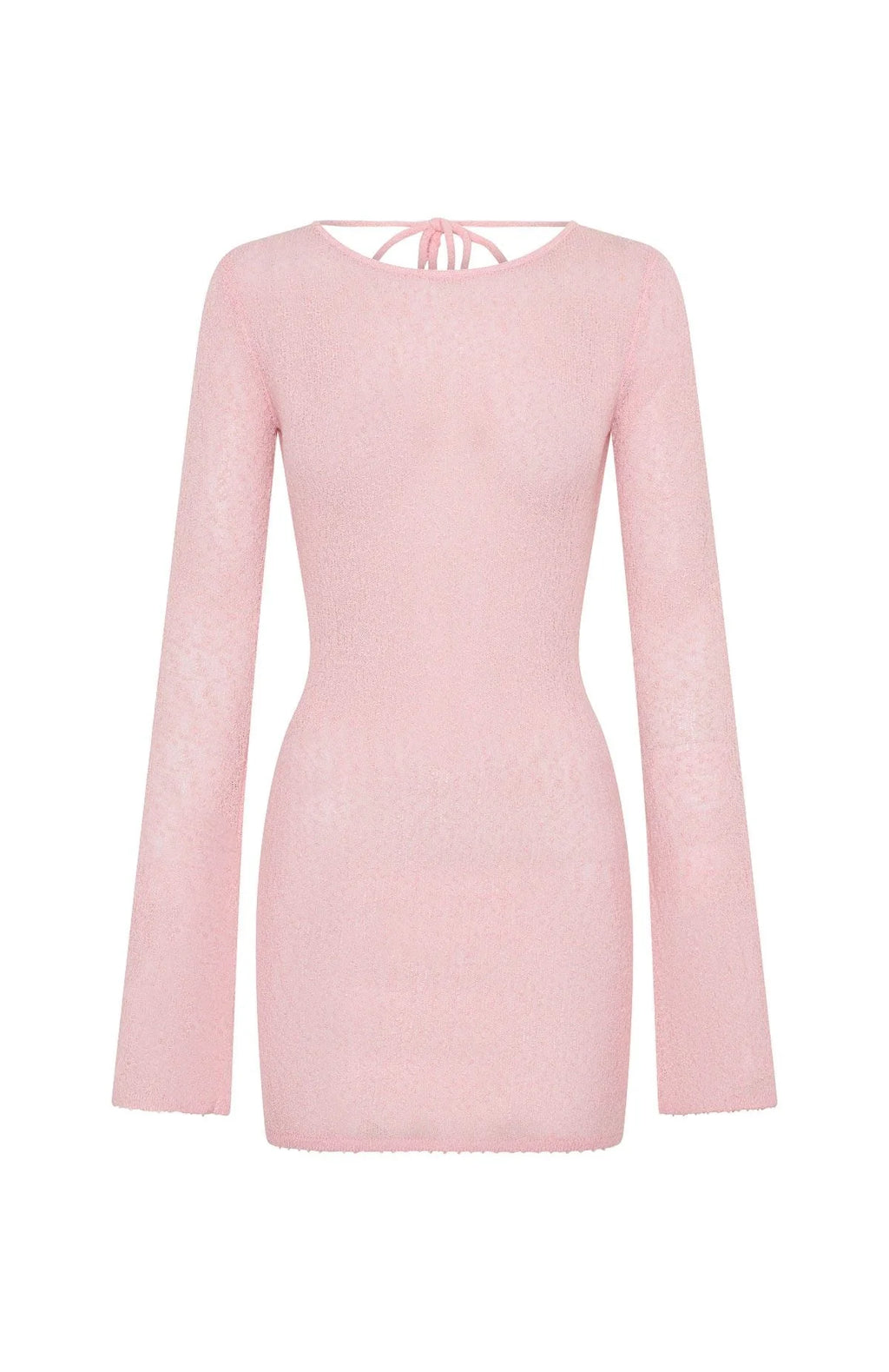 Stand And Stare Long Sleeve Mini Dress Blush Pink