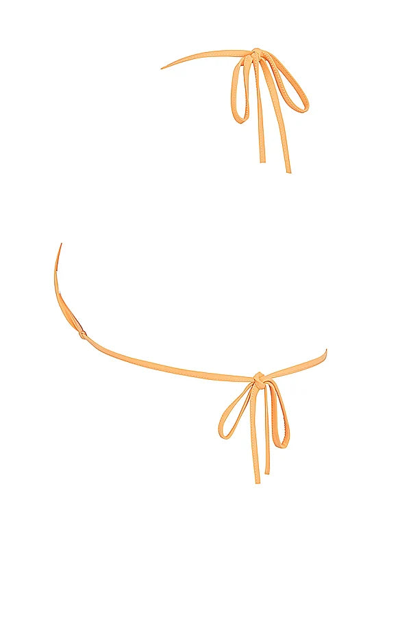 light orange halter neck bikini top