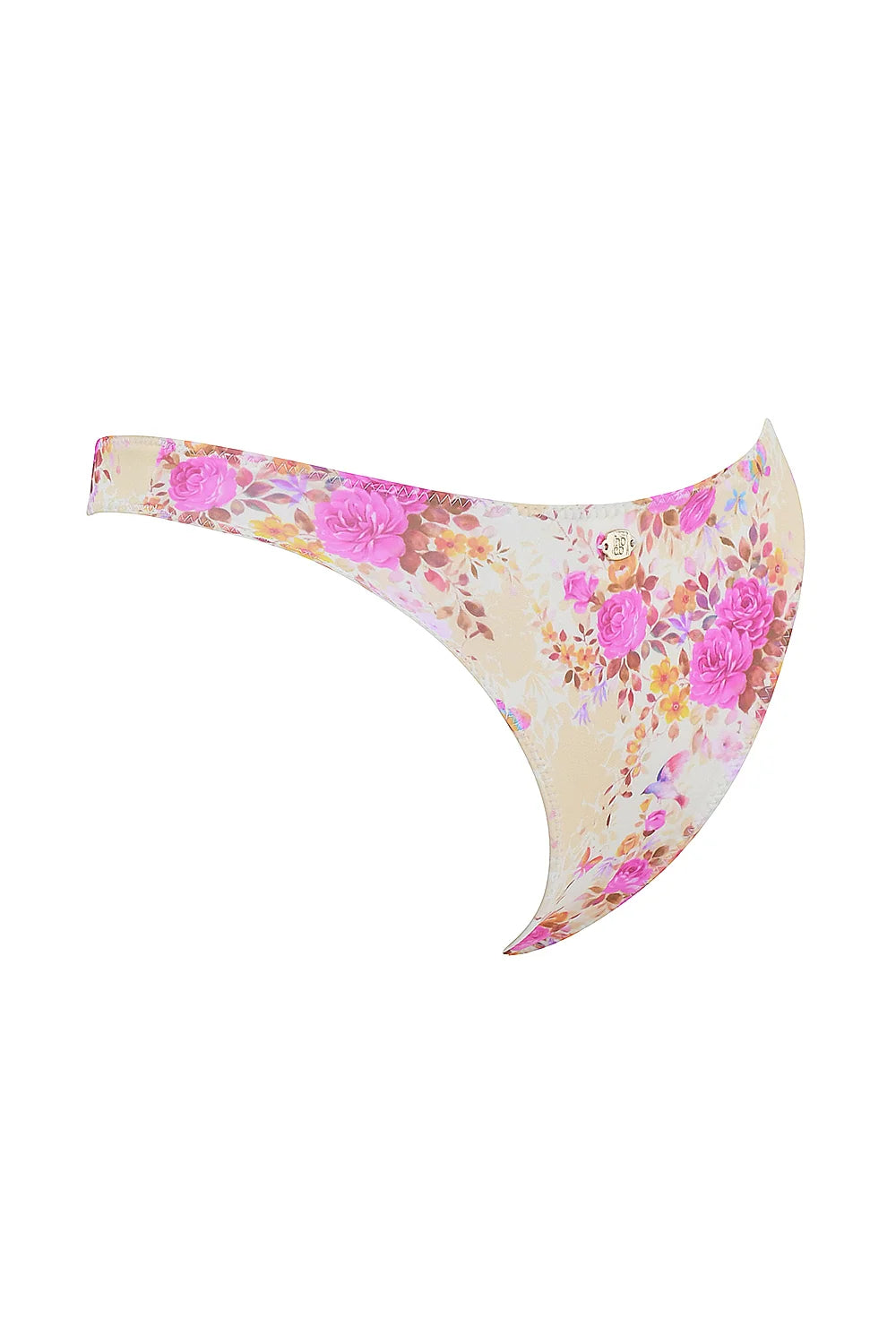 floral print high leg bikini bottom