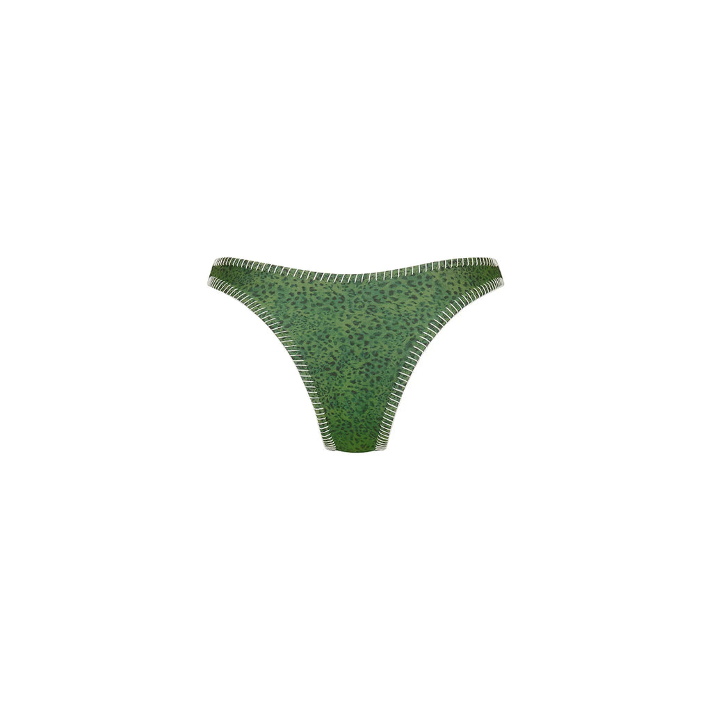 Lace Stitch High Leg Vintage Bikini Bottom - Wild Wonder
