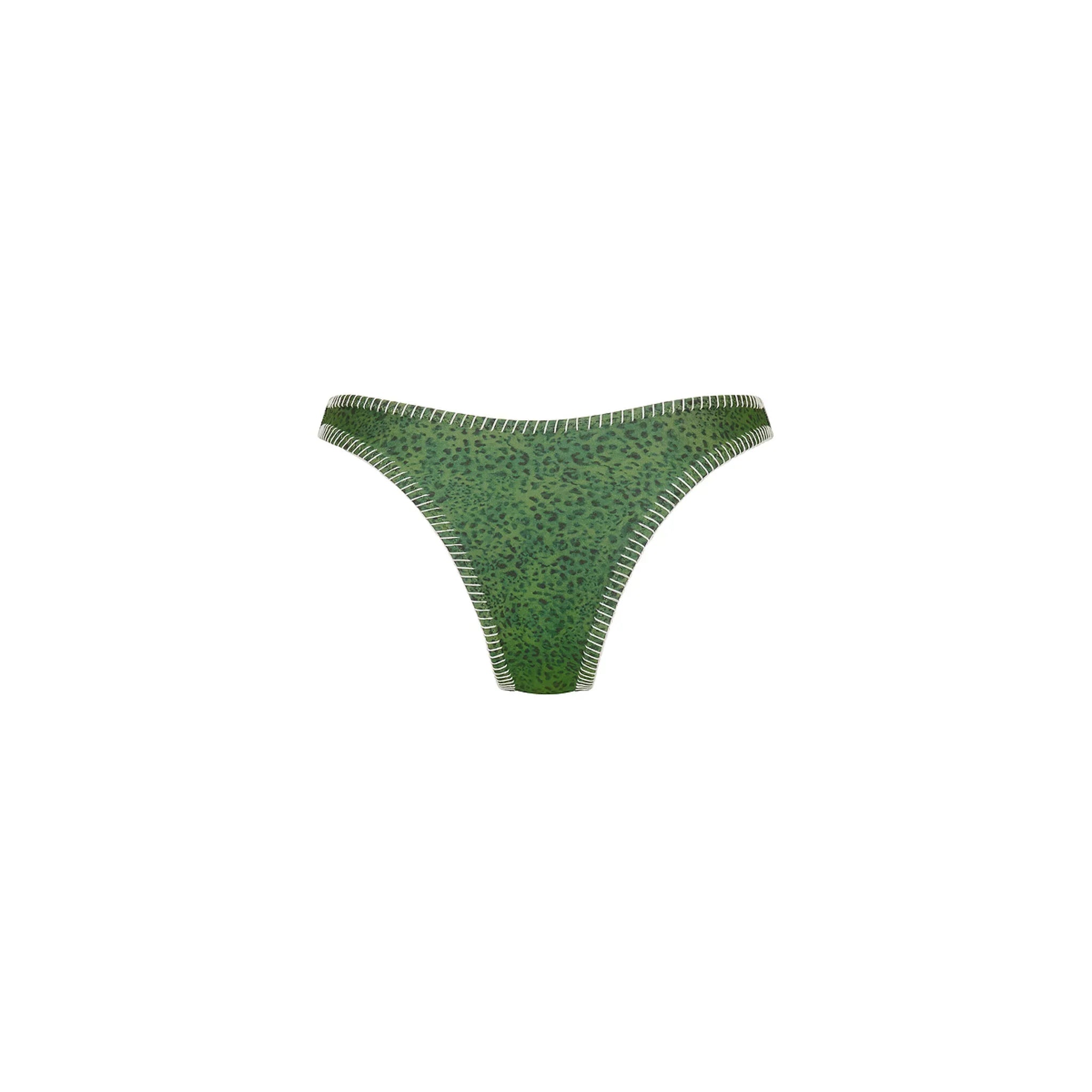 Lace Stitch High Leg Vintage Bikini Bottom - Wild Wonder