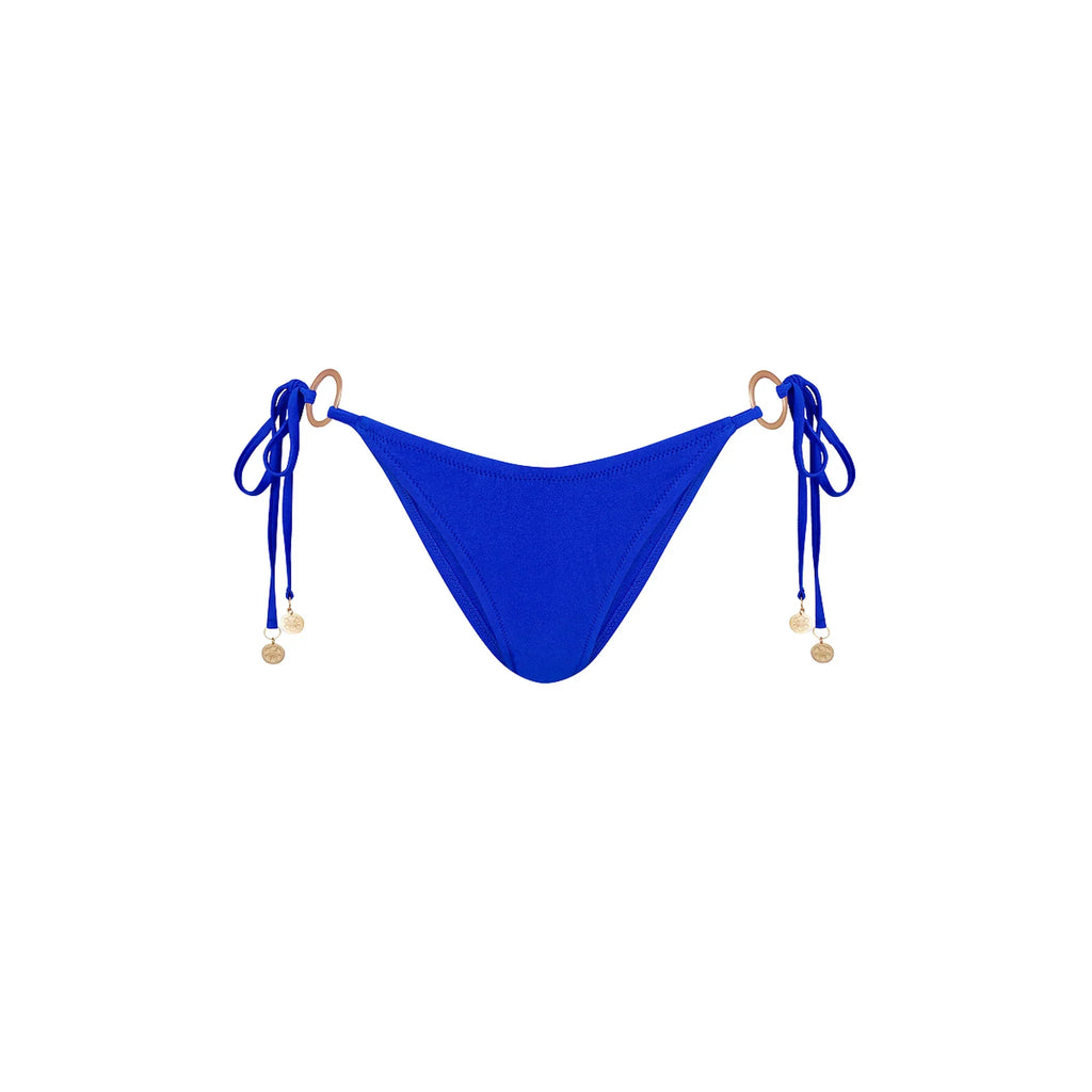 Ring Cheeky Tie Bikini Bottom - Blue Lagoon