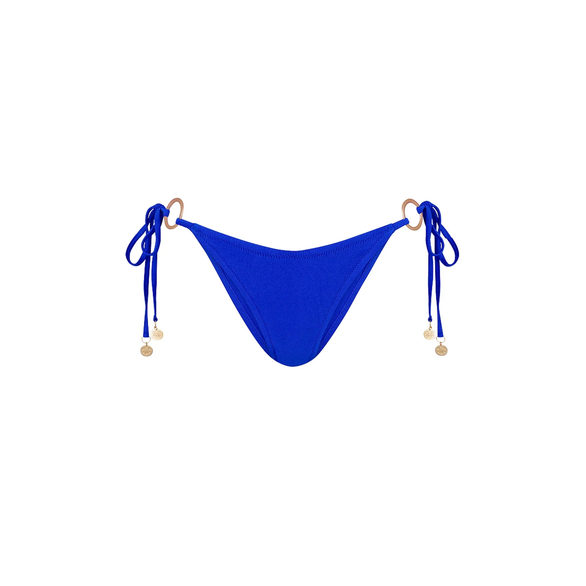 Ring Cheeky Tie Bikini Bottom - Blue Lagoon