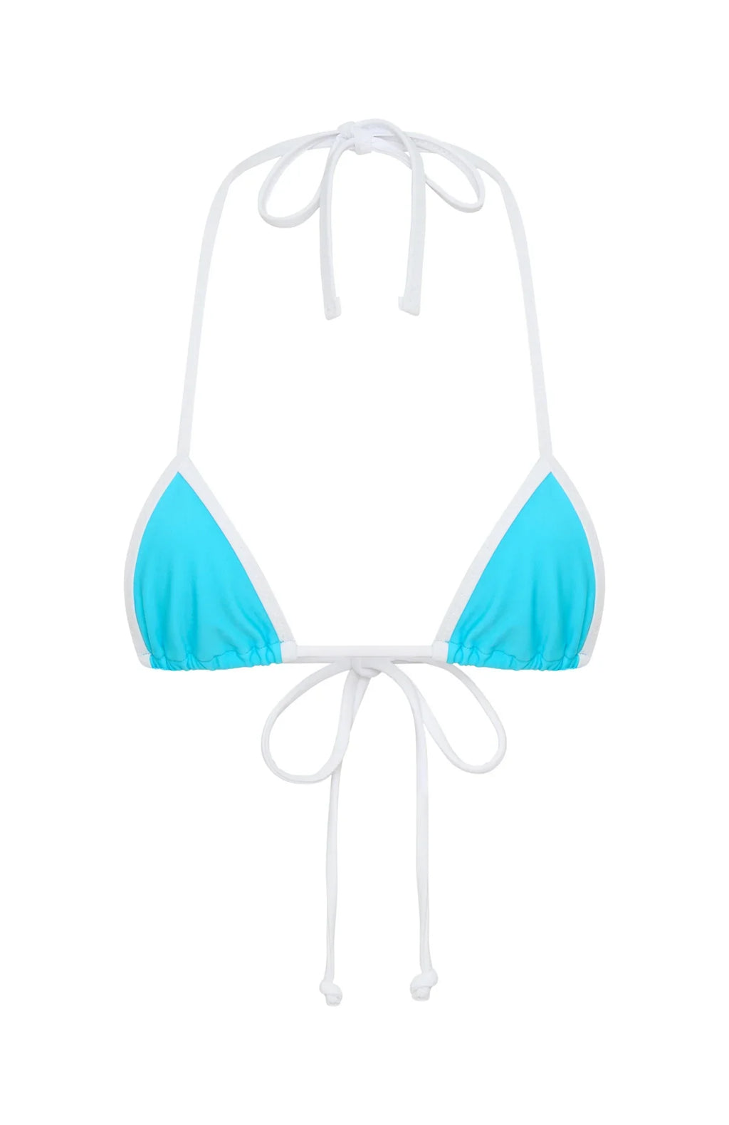 Inka Micro Bikini Top Paradise Blue/White