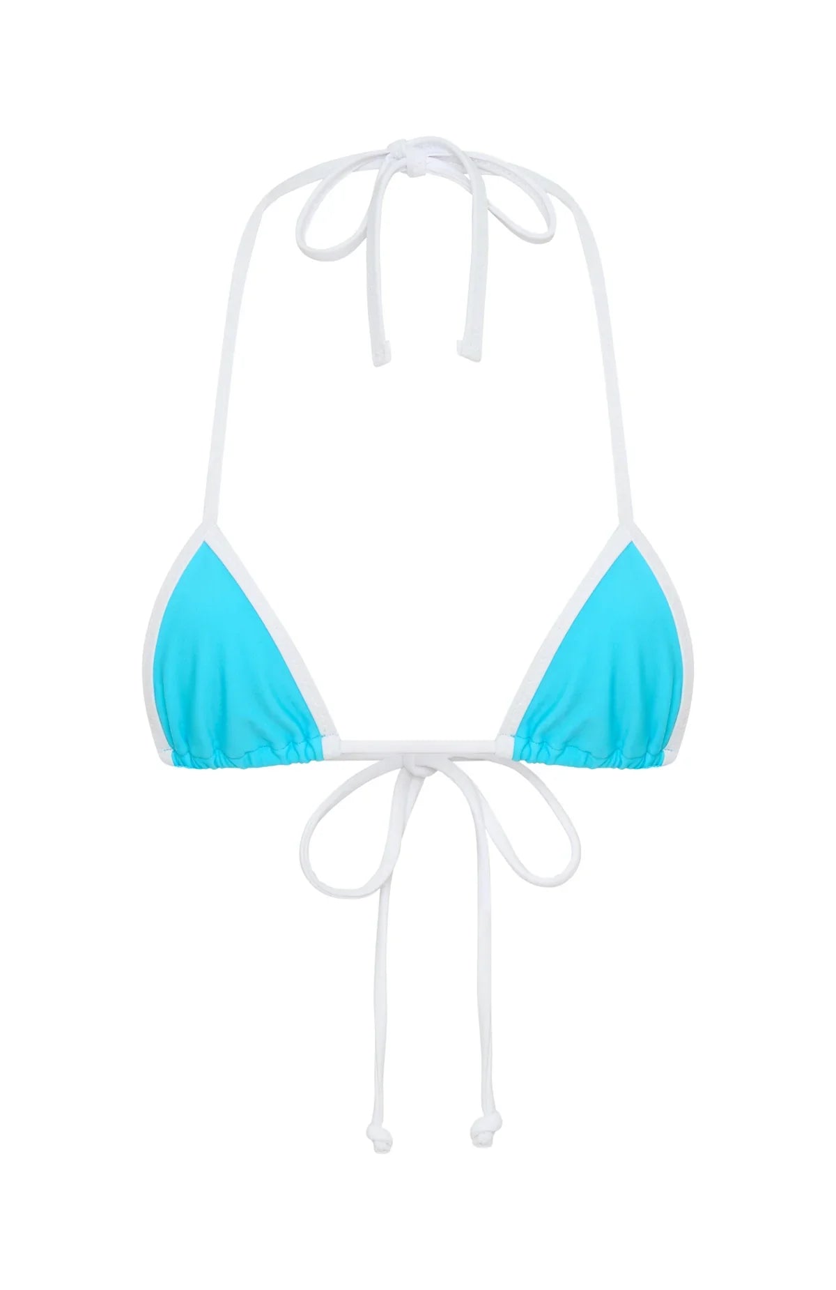 Inka Micro Bikini Top Paradise Blue/White