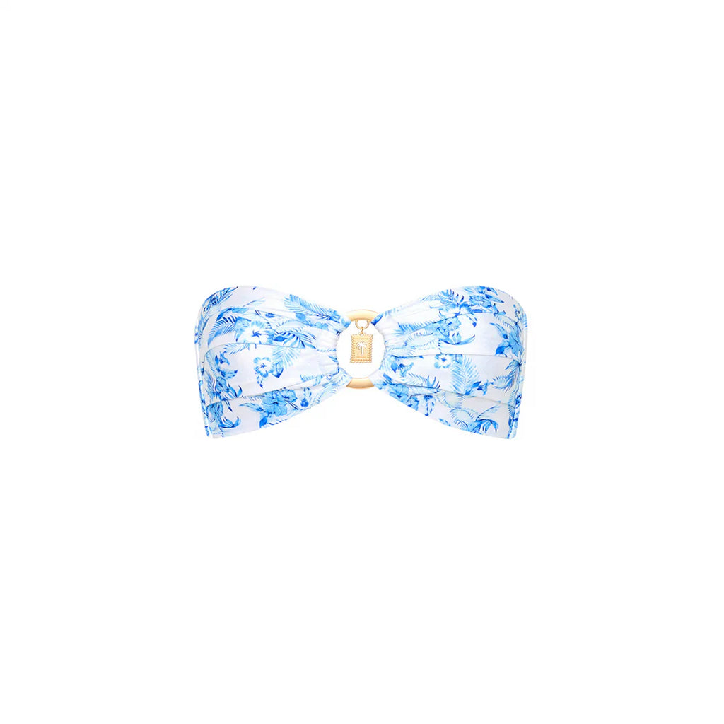 Strapless Bandeau Bikini Top - Vintage Paradise