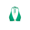 Frill Halter Bralette Bikini Top - Island Lush