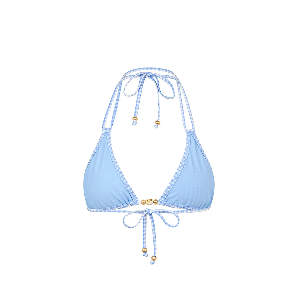 Simple Strap Halter Bikini Top - Skinny Dip