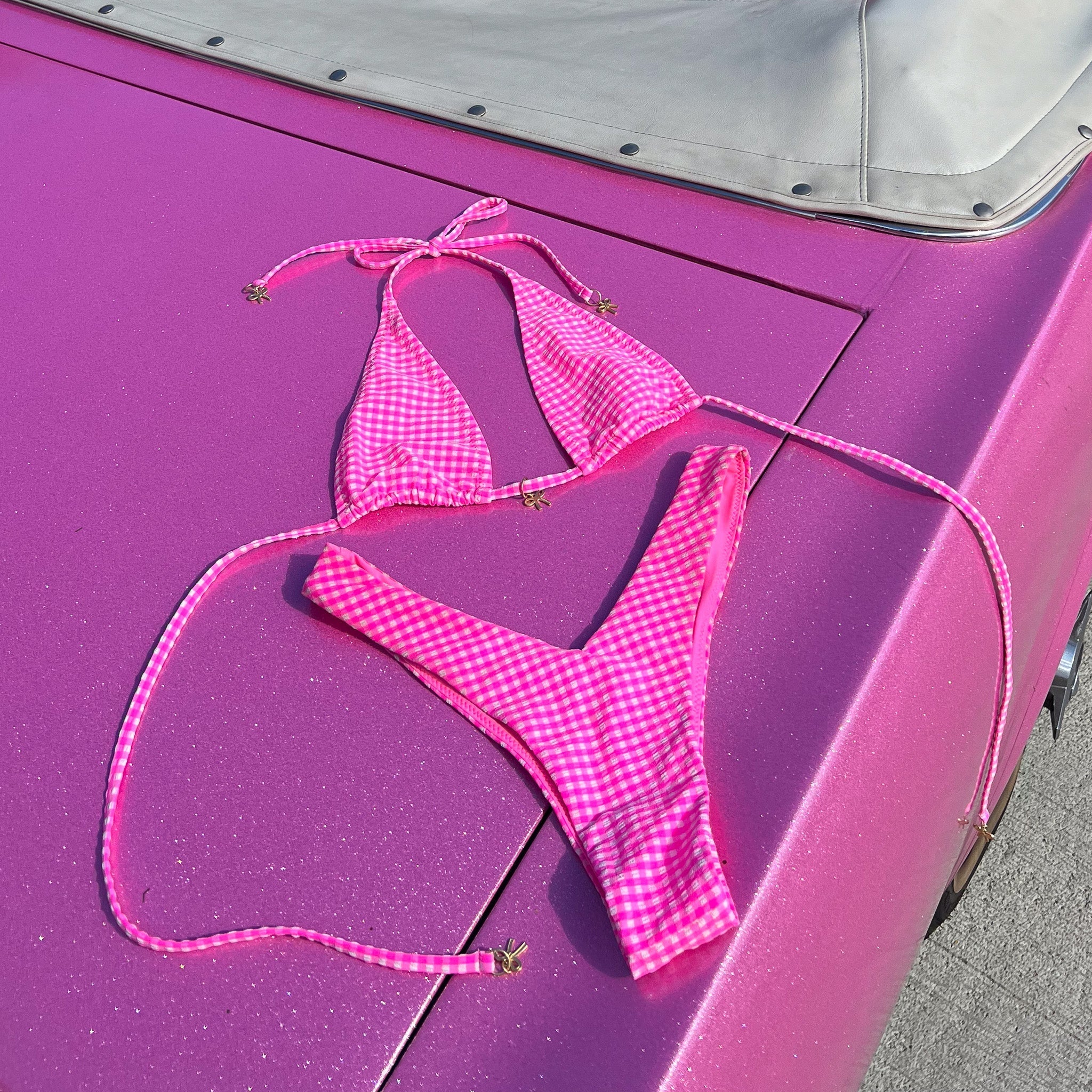 Y Cheeky Bikini Bottom - Pink Diva