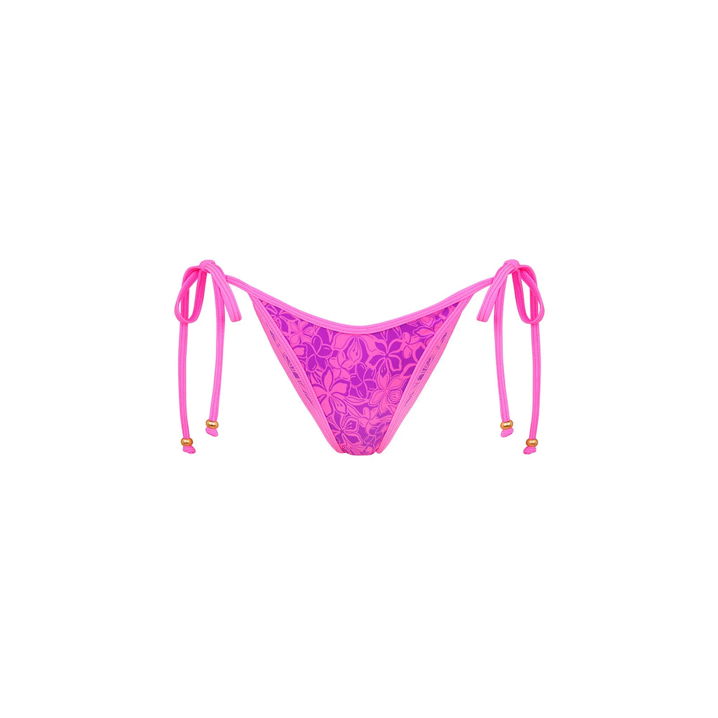 Bind Dipped Cheeky Tie Bikini Bottom - Bubble Berry