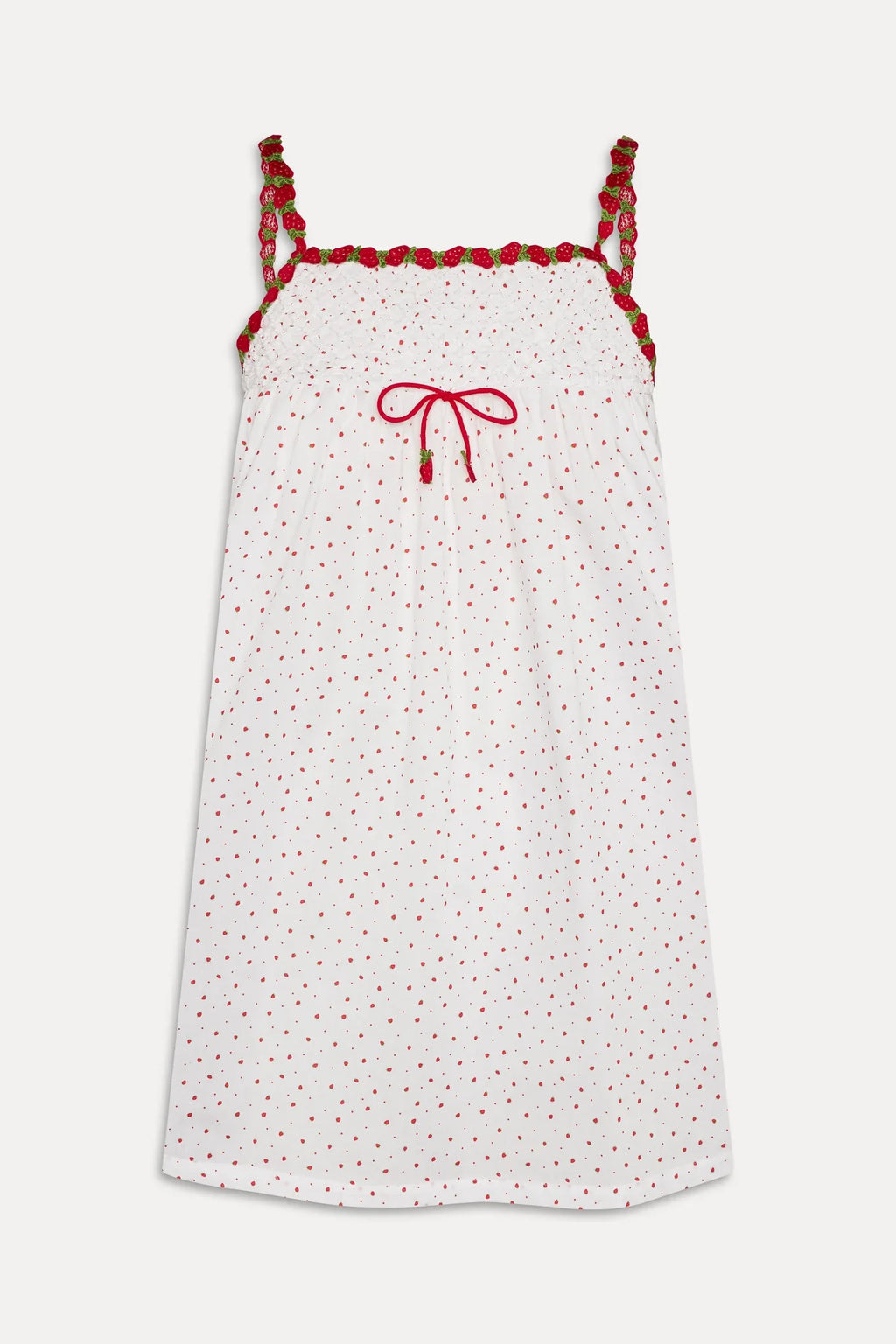 Coppola Cotton Babydoll Dress - Tiny Berry