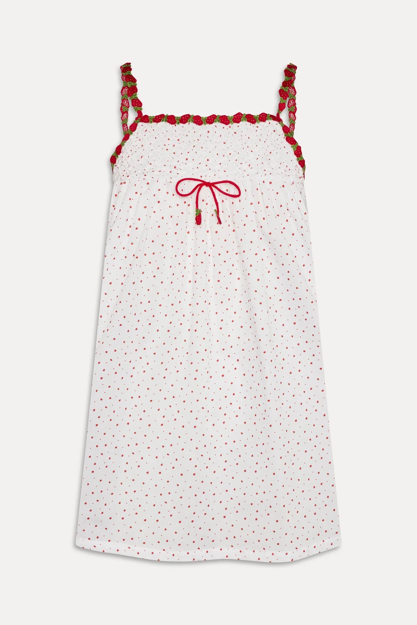 Coppola Cotton Babydoll Dress - Tiny Berry
